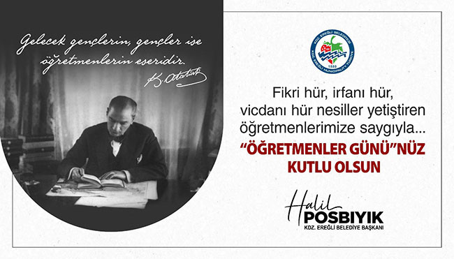 Belediye Başkanı Halil Posbıyık'ın Öğretmenler Günü Mesajı